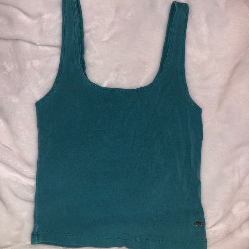 Turquoise Blue Tank Croo Top from American Eagle
